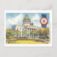 Vintage Alabama Capitol with Seal
