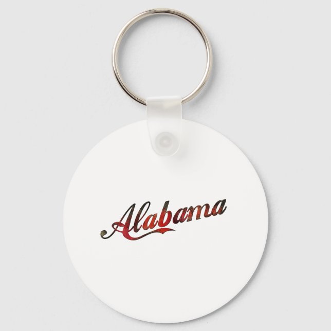 Vintage Alabama Key Ring (Front)