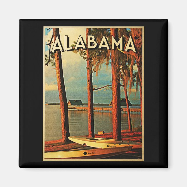 Vintage Alabama Magnet (Front)