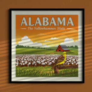 Vintage Alabama Poster