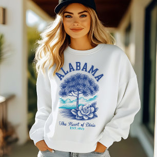 Vintage Alabama – The Heart of Dixie with Camellia Sweatshirt