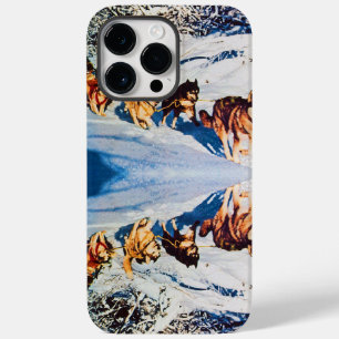 Vintage Alaska eskimo Malamute sled racing Case-Mate iPhone 14 Pro Max Case