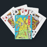 Vintage Alaska Map Playing Cards<br><div class="desc">A wonderful old,  vintage postcard from the State of Alaska repurposed!</div>