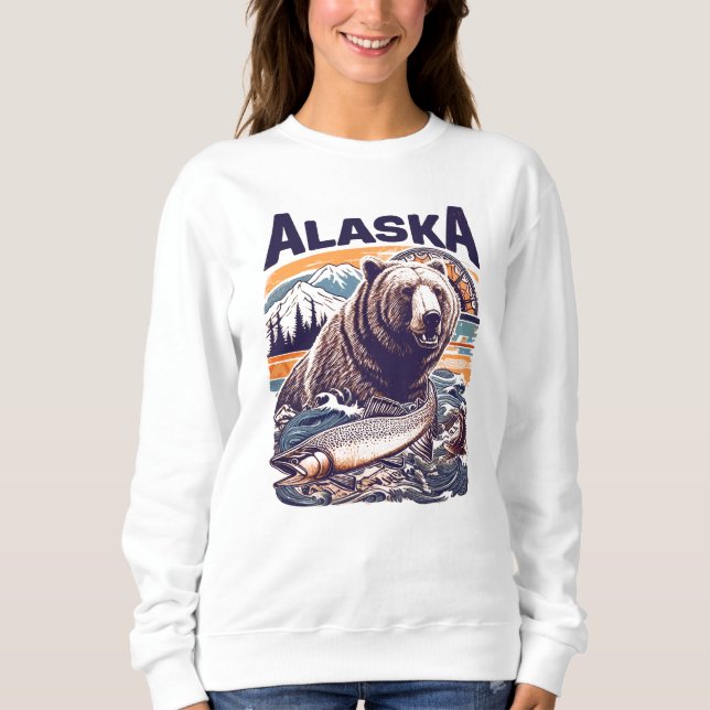 Vintage Alaska Nature Sweatshirt (Front)