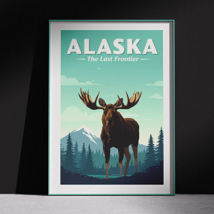 Vintage Alaska Poster