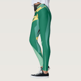 Vintage Alaska Travel Poster Art, Taku Glacier Leggings