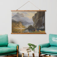 Vintage Albert Bierstadt Indians Spear Fishing