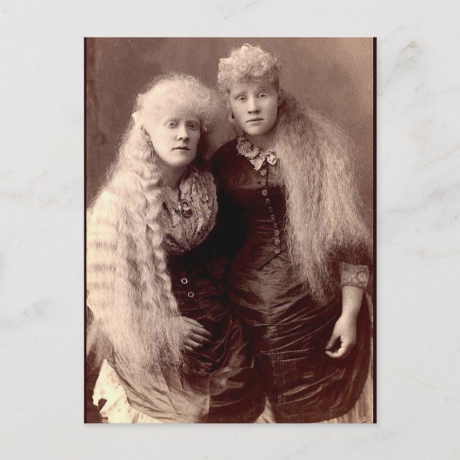 Vintage Albino Beauties Postcard (Front)