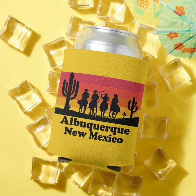 Vintage Albuquerque New Mexico Can Cooler (In Situ Summer)