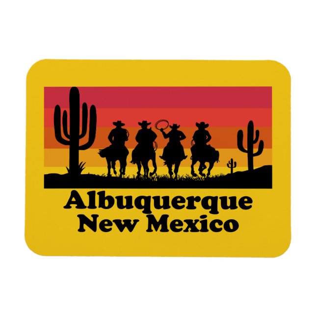 Vintage Albuquerque New Mexico Magnet (Horizontal)