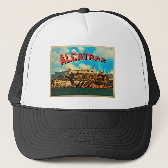 Vintage Alcatraz Island Trucker Hat (Front)