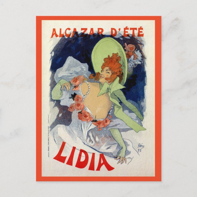 Vintage Alcazar d'été Lidia ad Postcard (Front)