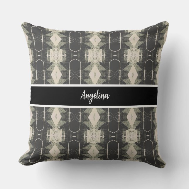 Vintage Algeria Algiers Building overview  Cushion (Front)