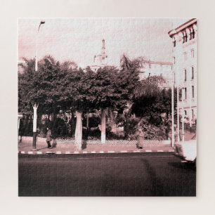 Vintage Algeria Algiers city center Jigsaw Puzzle