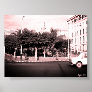Vintage Algeria Algiers city center Poster