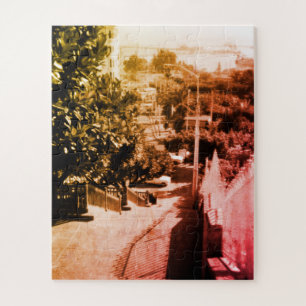 Vintage Algeria Algiers district overview Jigsaw Puzzle