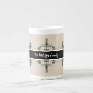 Vintage Algeria Algiers street building Bone China Mug