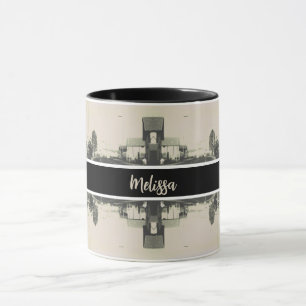 Vintage Algeria Algiers street building Mug