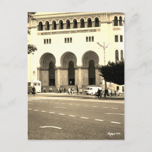 Vintage Algeria Algiers The post office Postcard