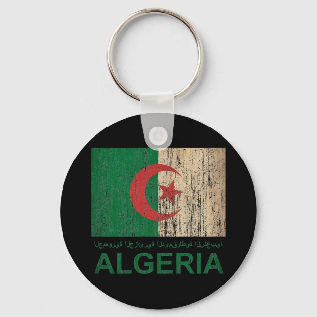 Vintage Algeria Key Ring (Front)