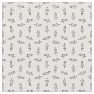 Vintage Alice Alice in Wonderland CUSTOM COLOR Fabric