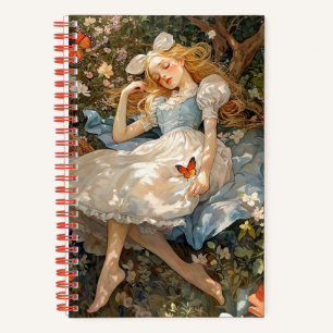 Vintage Alice dreaming of Wonderland Notebook