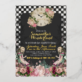 Vintage Alice in Wonderland Birthday