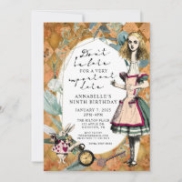 Vintage Alice in Wonderland Birthday Bridal Baby I