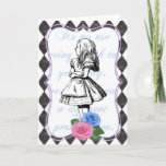 Vintage Alice in Wonderland Blank Greeting Card<br><div class="desc">Vintage Alice in Wonderland Blank Greeting Card by Red Fox Tail</div>