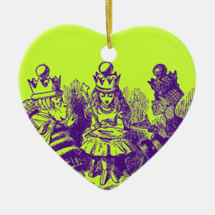 Vintage Alice in Wonderland Ceramic Tree Decoration