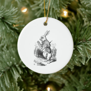 Vintage Alice in Wonderland Ceramic Tree Decoration