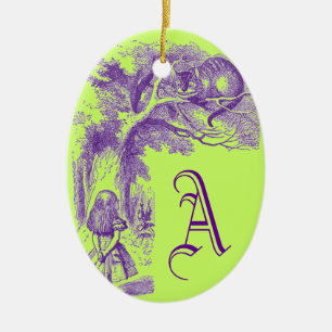 Vintage Alice in Wonderland Ceramic Tree Decoration