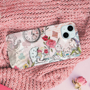 Vintage Alice In Wonderland Collage Decoupage Case-Mate iPhone Case