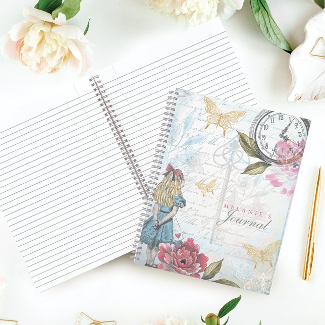 Vintage Alice In Wonderland Decoupage Collage Notebook (Vintage Alice In Wonderland Decoupage Collage Notebook)
