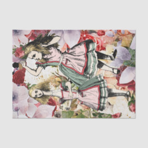 Vintage Alice in Wonderland Decoupage Tissue Paper