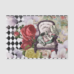 Vintage Alice in Wonderland Decoupage Tissue Paper