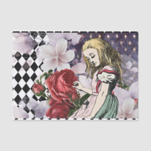 Vintage Alice in Wonderland Decoupage  Tissue Paper