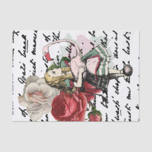 Vintage Alice in Wonderland Decoupage Tissue Paper