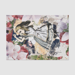 Vintage Alice in Wonderland Decoupage Tissue Paper