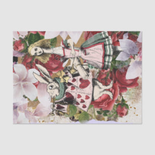Vintage Alice in Wonderland Decoupage Tissue Paper