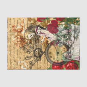 Vintage Alice in Wonderland Decoupage  Tissue Paper
