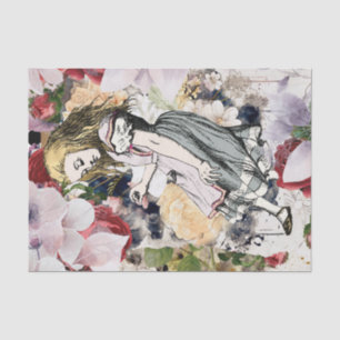 Vintage Alice in Wonderland Decoupage Tissue Paper