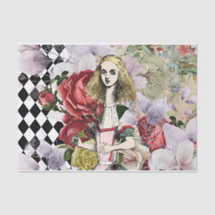 Vintage Alice in Wonderland Decoupage  Tissue Paper