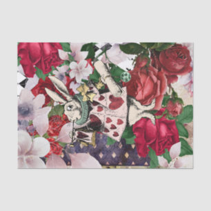 Vintage Alice in Wonderland Decoupage Tissue Paper