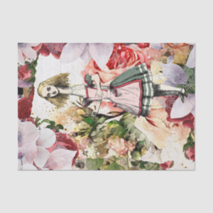 Vintage Alice in Wonderland Decoupage Tissue Paper