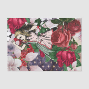 Vintage Alice in Wonderland Decoupage Tissue Paper