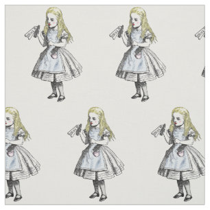 Vintage Alice in Wonderland Drink Me Fabric