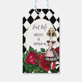 Vintage Alice in Wonderland Eat Me Favour Gift Tag