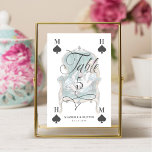 Vintage Alice in Wonderland Fairytale Playing Card<br><div class="desc">Beautifully designed vintage Alice in Wonderland-themed wedding table number signs. Perfect for an Alice in Wonderland-themed wedding. We've meticulously restored the iconic Alice in Wonderland vintage white Alice character illustration by hand sketching it and bringing them to life with beautiful watercolor undertones and our own personal touch to create an...</div>