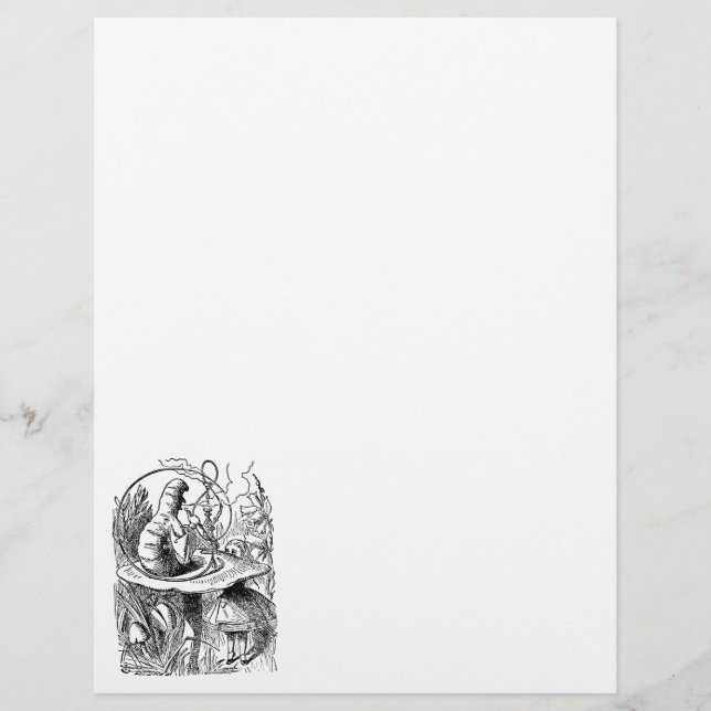 Vintage Alice in Wonderland Hookah Caterpillar Flyer (Front)